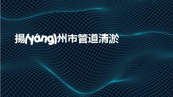 揚(yáng)州市管道清淤公司：解放城市下水道的隱秘之謎！